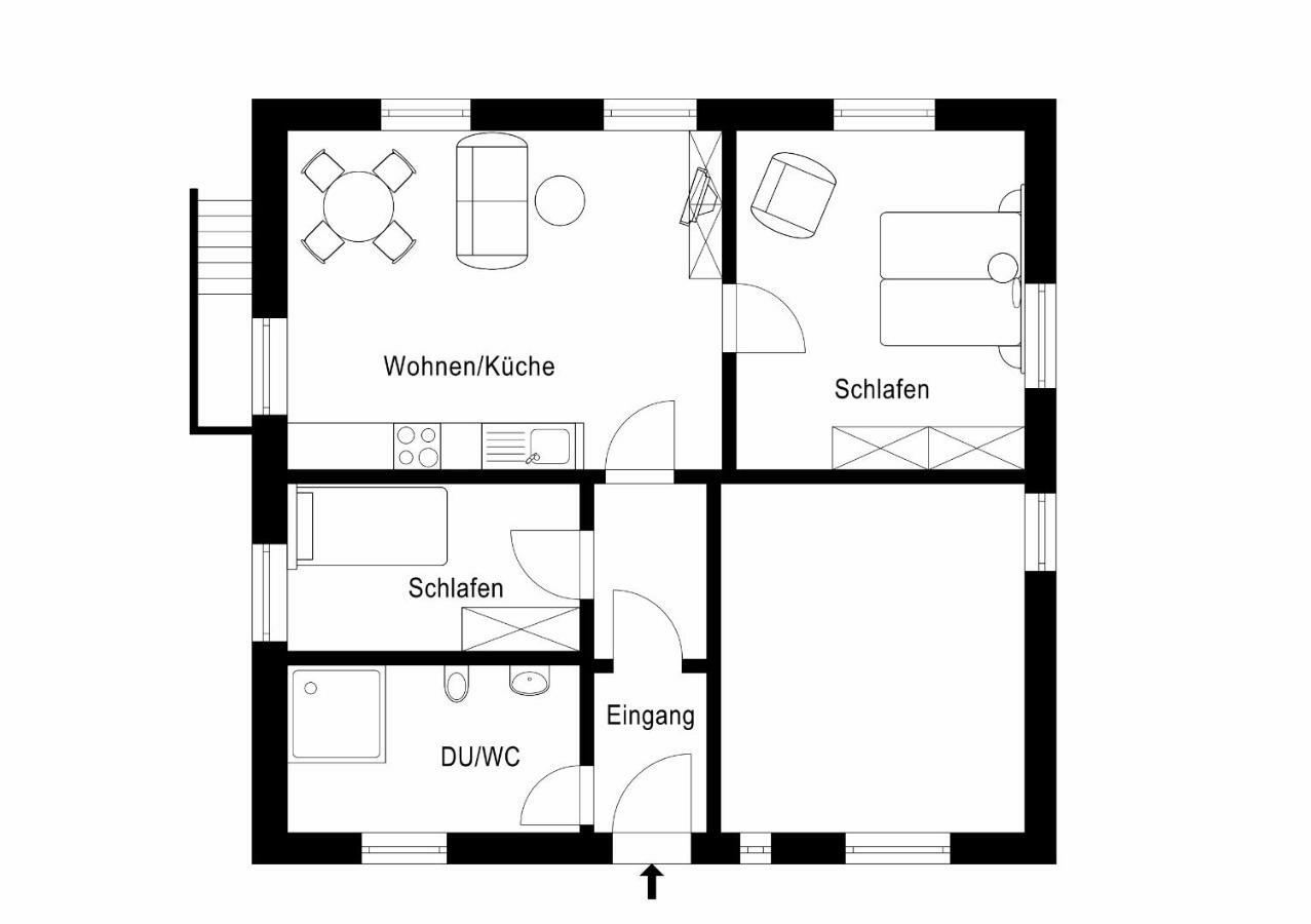Апартаменти Tal-Residenz Whg 1 Бад-Зальцуфлен Екстер'єр фото